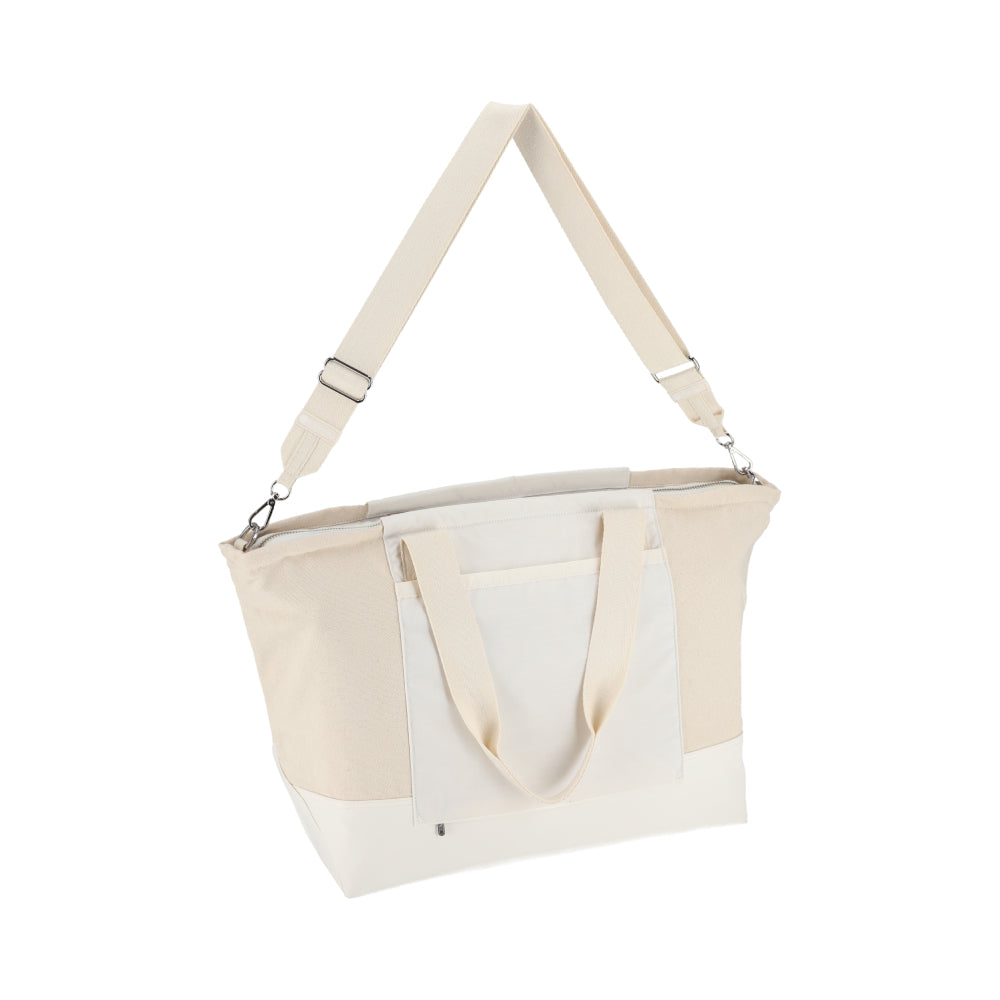 CANVAS E/W TOTE 帆布橫式托特包 - 糖霜白