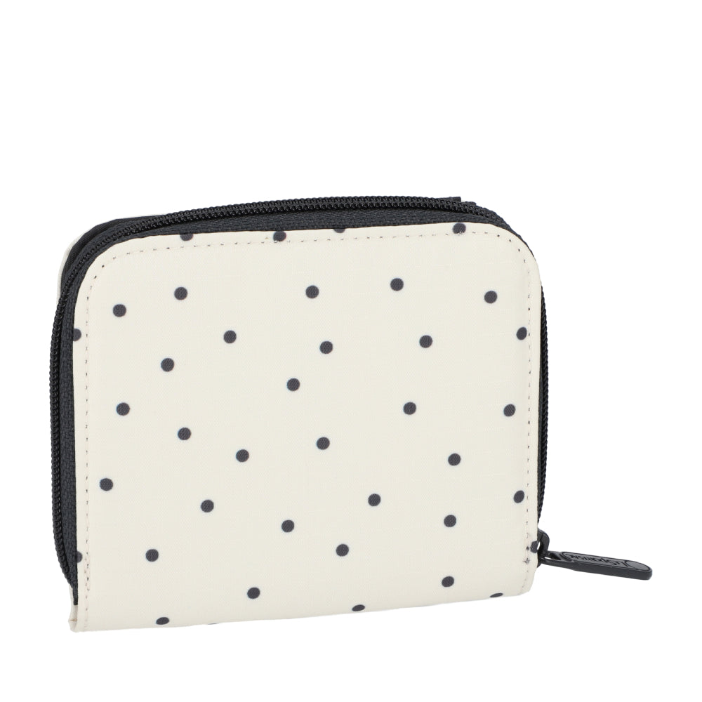 CLAIRE WALLET 拉鍊短夾 - 水玉點點