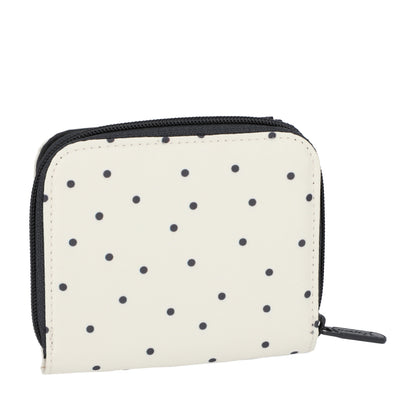 CLAIRE WALLET 拉鍊短夾 - 水玉點點