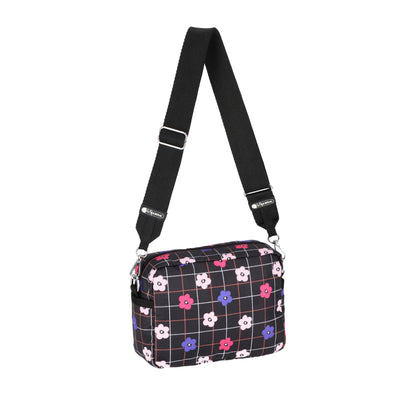 DELUXE CROSSBODY 拉鍊斜背包 - 棋盤花格