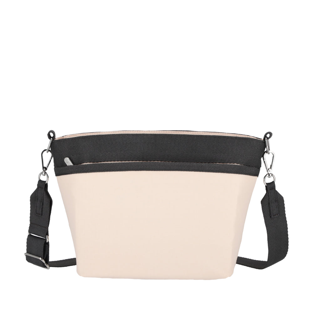 SMALL BUCKET BAG 小型斜背方形包 - 晨曦桃粉/夜幕灰