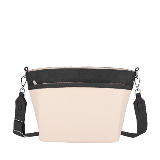 SMALL BUCKET BAG 小型斜背方形包 - 晨曦桃粉/夜幕灰