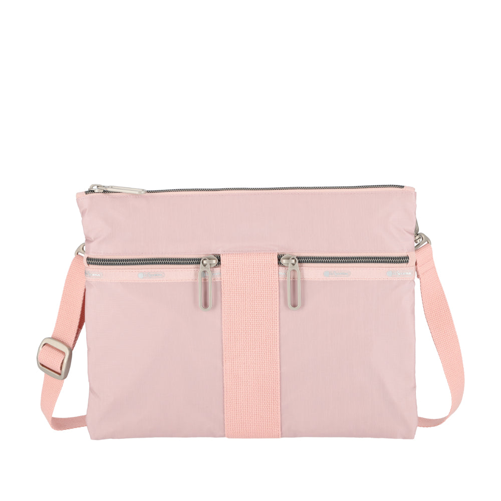 POUCH CROSSBODY 輕便拉鍊斜背包 - 玫瑰石英
