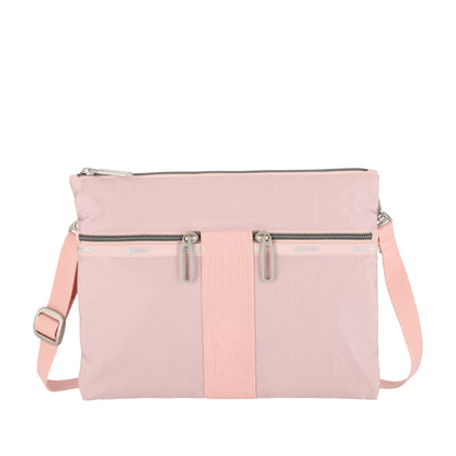 POUCH CROSSBODY 輕便拉鍊斜背包 - 玫瑰石英