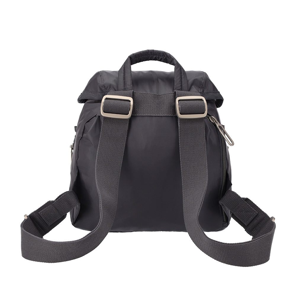 MINI BACKPACK 迷你扣環後背包 - 夜影灰