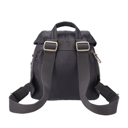 MINI BACKPACK 迷你扣環後背包 - 夜影灰