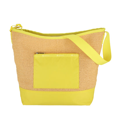 RAFFIA LG SHOULDER BAG 大型肩背包 - 拉菲報春黃