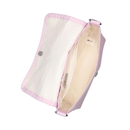 MEDIUM FLAP SHOULDER 中型翻蓋肩背包 - 冰霧粉