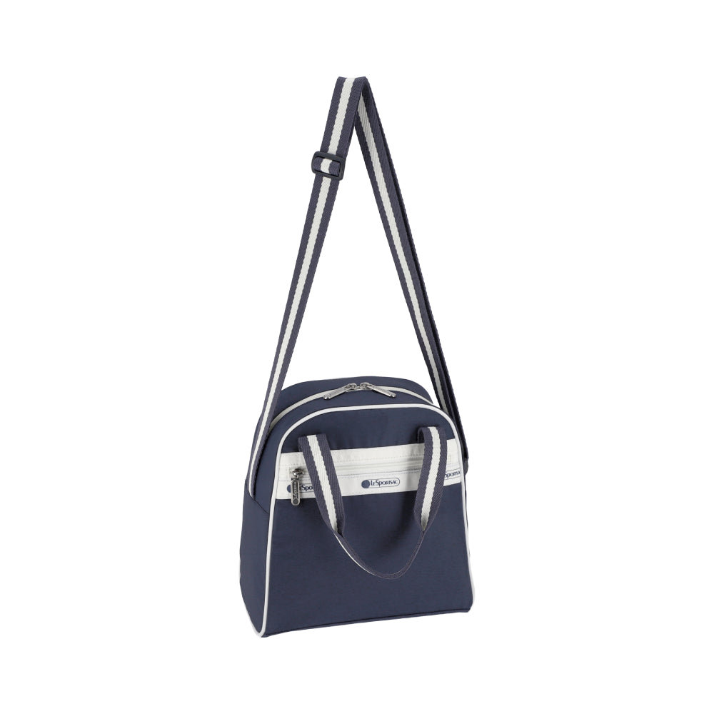 N/S MINI SATCHEL 迷你兩用斜背包 - 滾邊深海藍