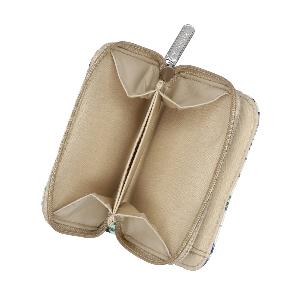 CLAIRE WALLET 拉鍊短夾 - 水彩花園