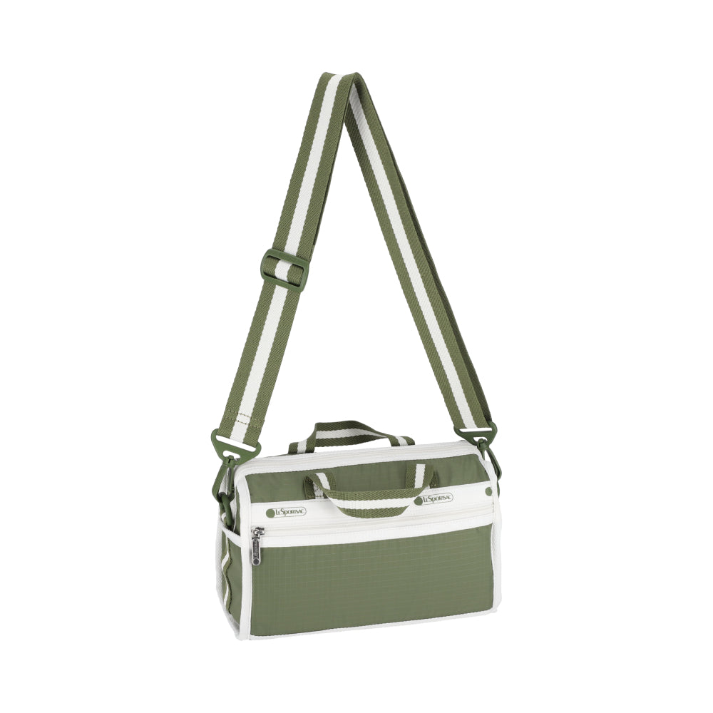 MINI DUFFEL CROSSBODY 迷你筒狀肩背包 - 滾邊橄欖綠