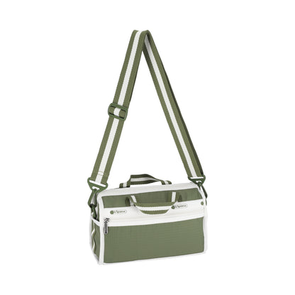 MINI DUFFEL CROSSBODY 迷你筒狀肩背包 - 滾邊橄欖綠