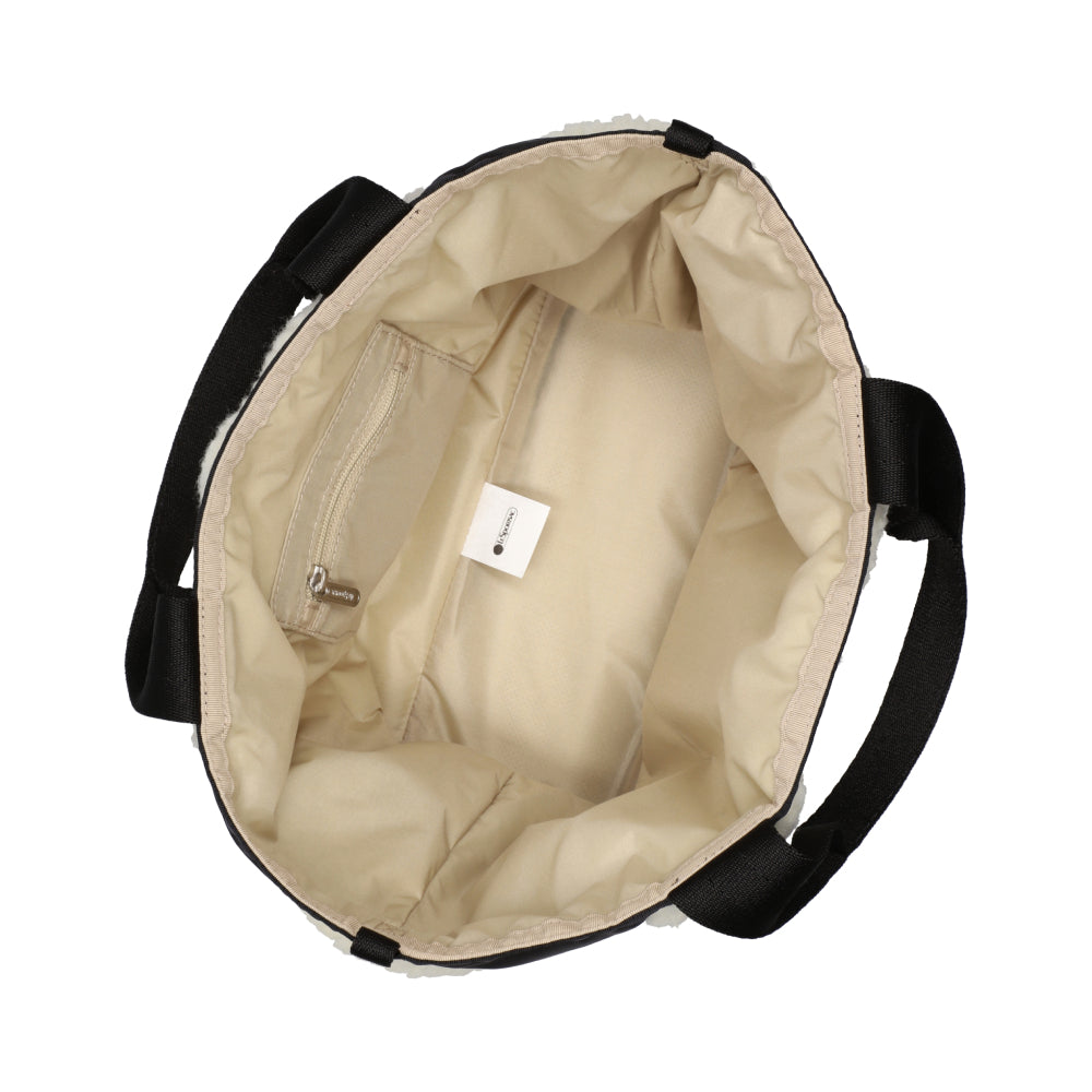 PUFFY MINI DUFFEL 迷你毛毛托特包 - 奶油白羊羔絨