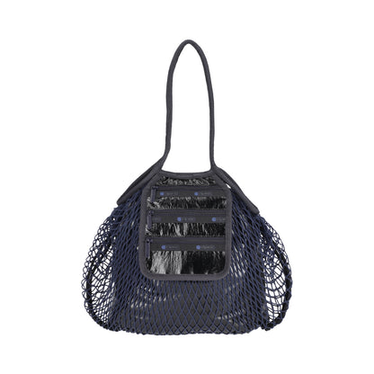 MED NET TOTE BAG 中型網狀肩背包 - 曜岩黑