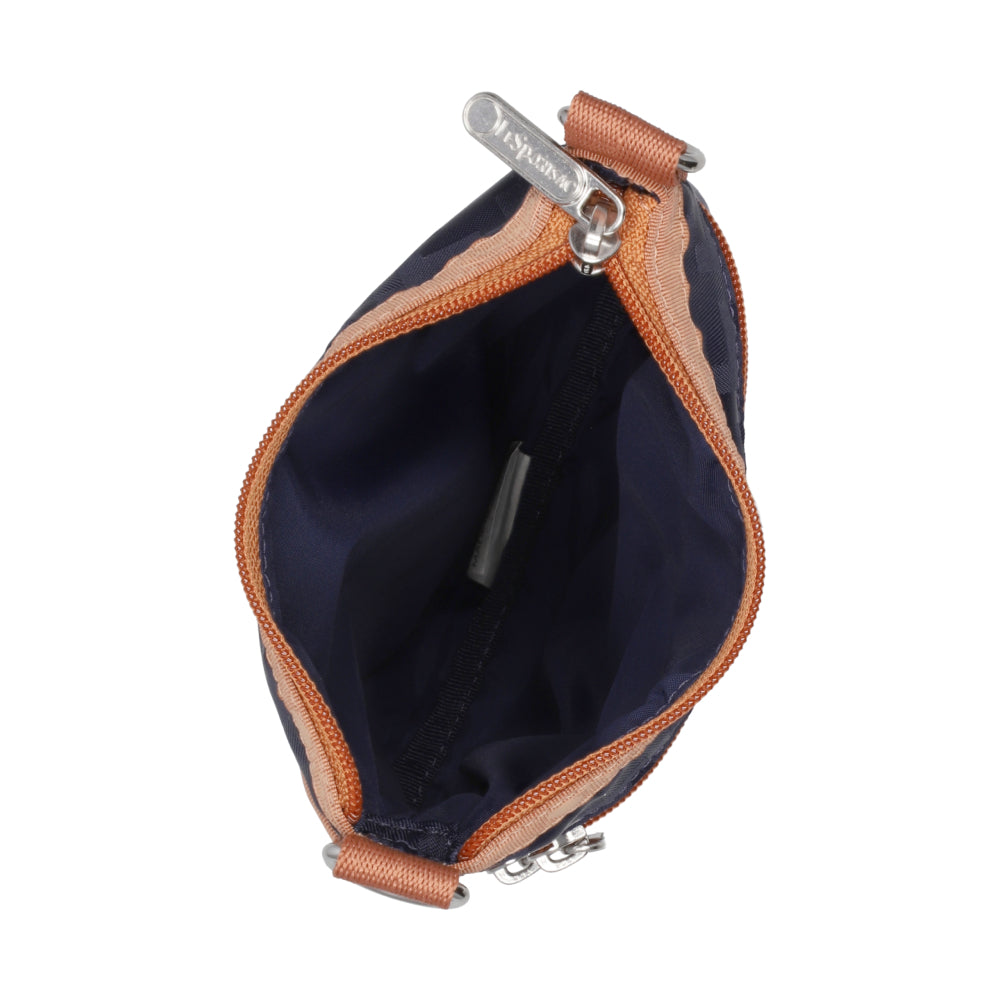 3 ZIP CROSSBODY 三層拉鍊斜背包 - 魅惑紫千鳥