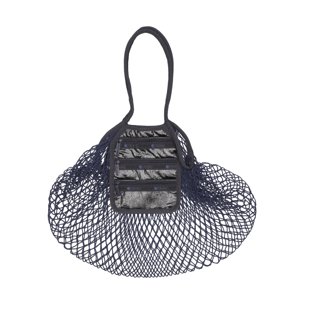 MED NET TOTE BAG 中型網狀肩背包 - 曜岩黑