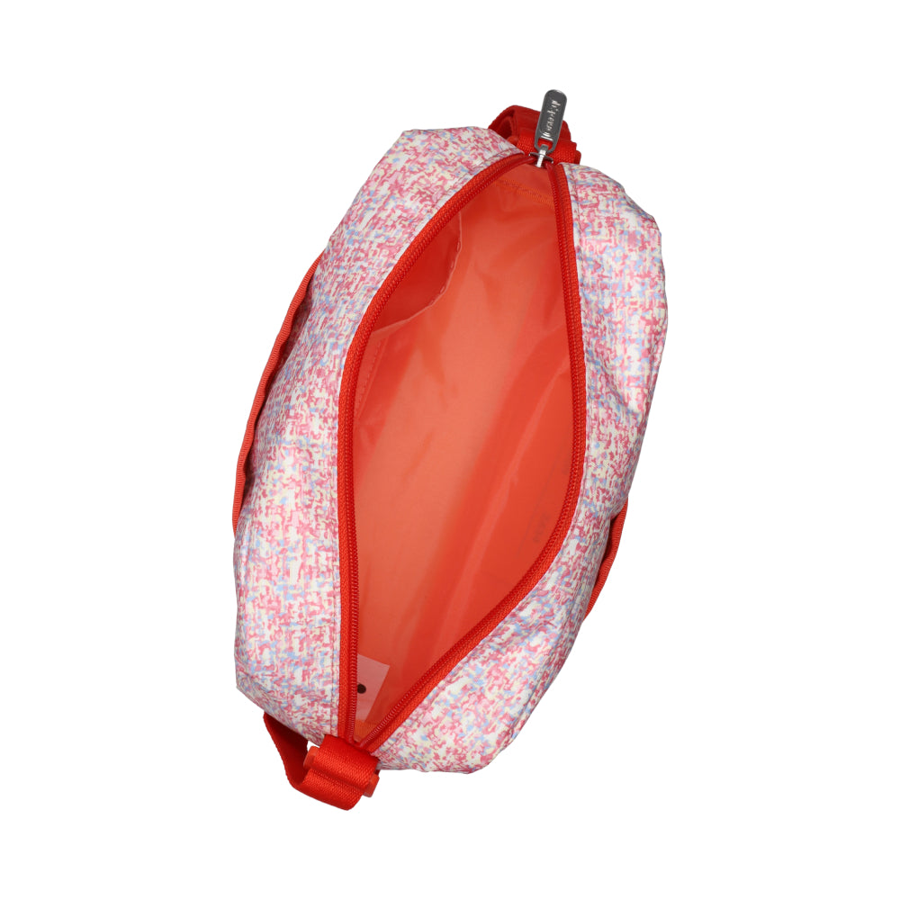 DANIELLA CROSSBODY 拉鍊斜背包 - 珊瑚夏日花呢