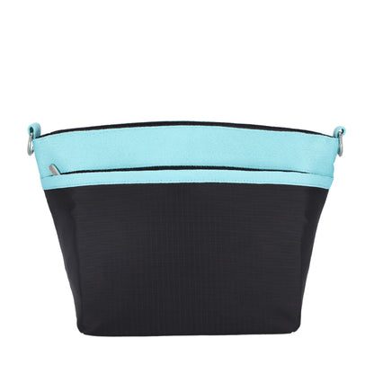 SMALL BUCKET BAG 小型斜背方形包 - 深海藍/蒼翠綠