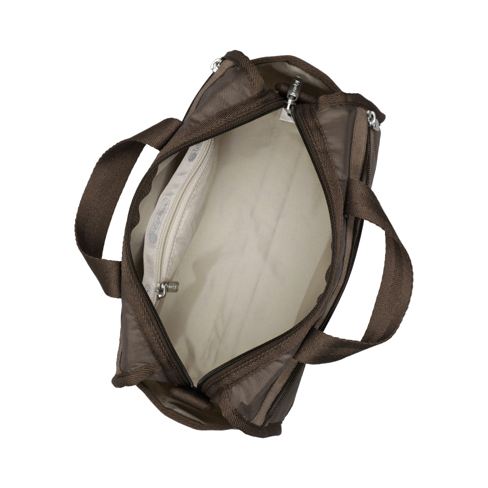 MINI DUFFEL CROSSBODY 迷你筒狀肩背包 - 摩卡棕