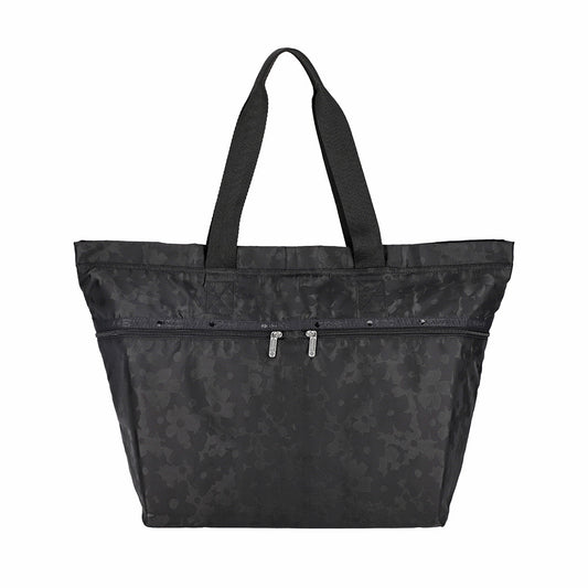 CARLIN ZIP TOP TOTE BAG 簡約兩側拉鍊托特包 - 暗影緹花