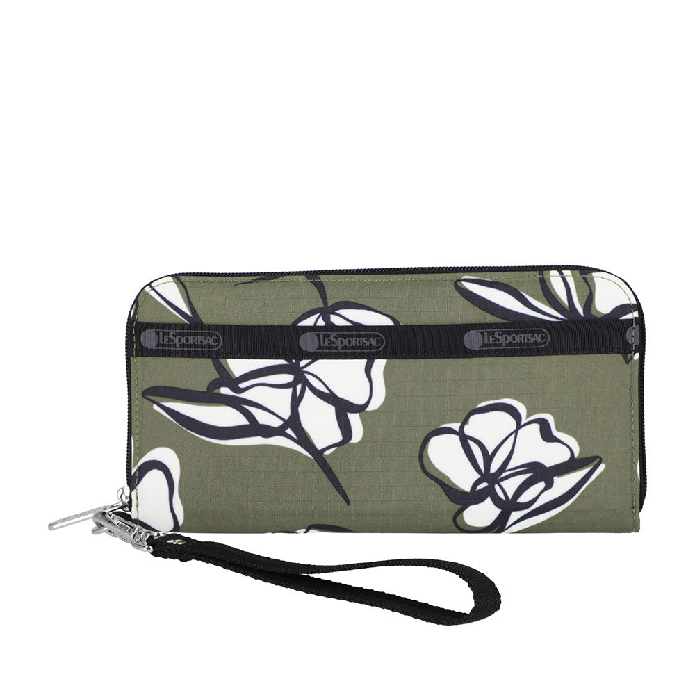 TECH WALLET WRISTLET 腕帶零錢包 - 綠野花徑