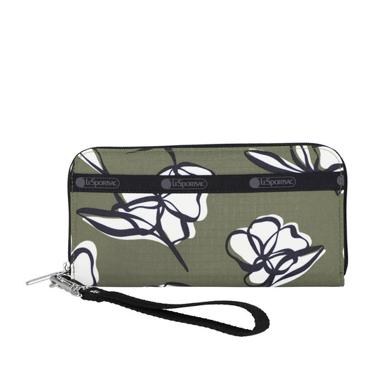 TECH WALLET WRISTLET 腕帶零錢包 - 綠野花徑