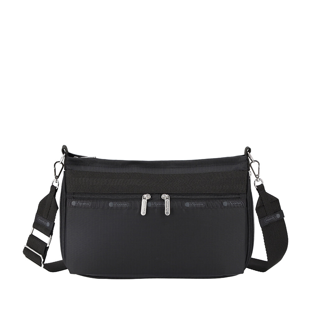 E/W ZIPPER BAG 拉鍊斜背包 - 永恆黑