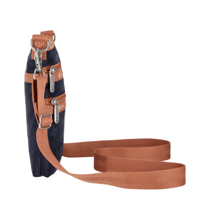 3 ZIP CROSSBODY 三層拉鍊斜背包 - 魅惑紫千鳥