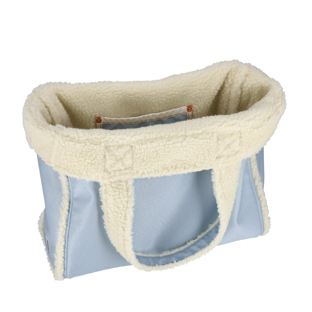 TWO WAY DENIM TOTE 兩用托特包 - 水洗丹寧/羊羔絨