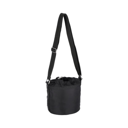 SEQUIN DRAWSTRING BAG 亮片束口水桶斜背包 - 霧黑亮片