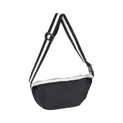 CONV SM SHOULDER BAG 小型半月包 - 滾邊夜幕黑