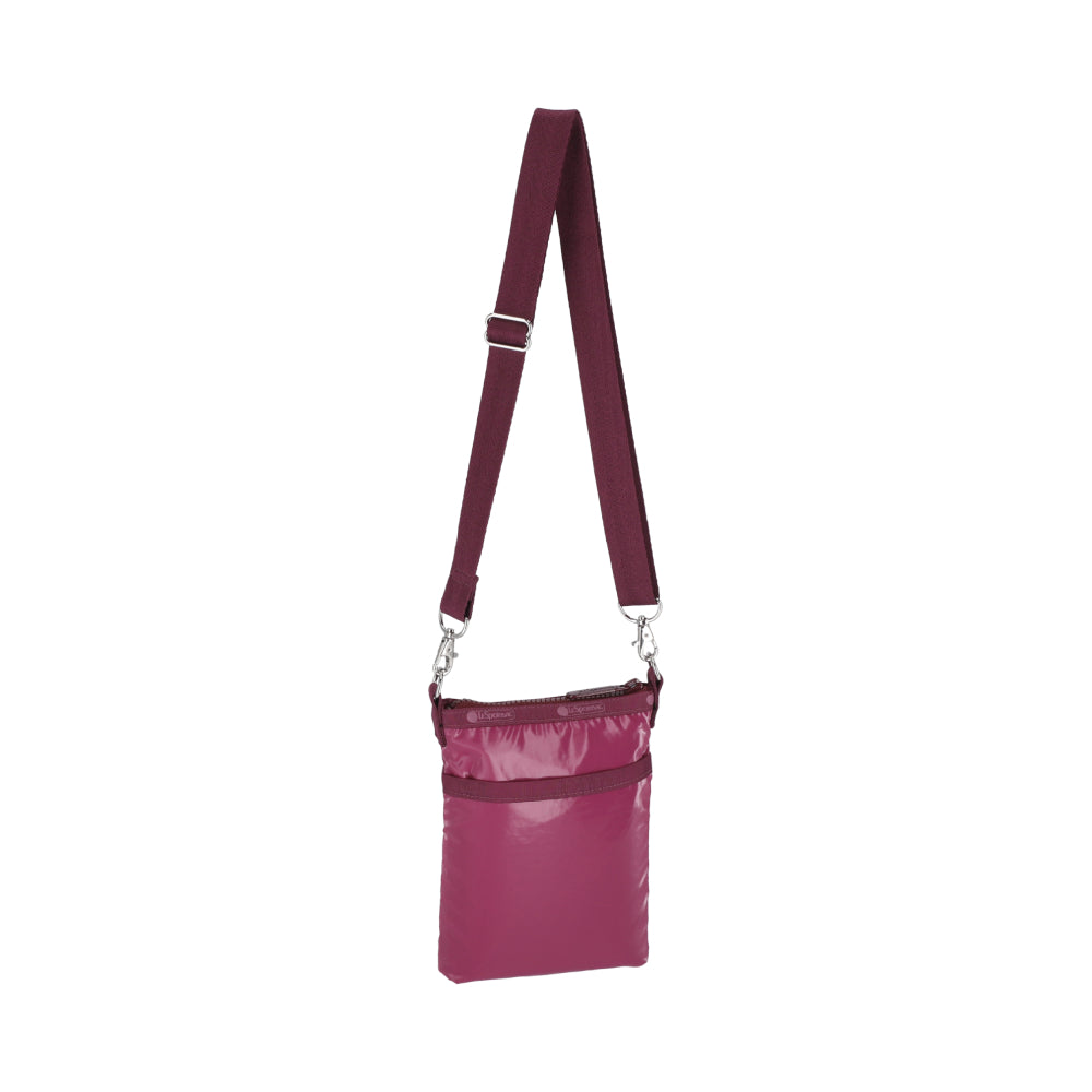 3 ZIP CROSSBODY 三層拉鍊斜背包 - 閃耀莓紫
