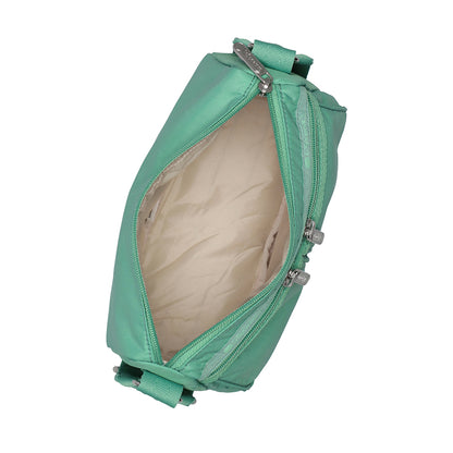 E/W DOUBLE POCKET BAG 雙口袋肩背包 - 鼠尾草綠