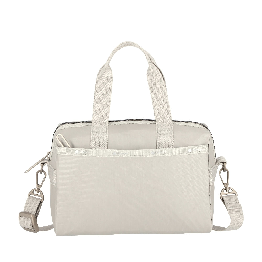 SMALL UPTOWN SATCHEL 小手提袋 - 淺棕灰
