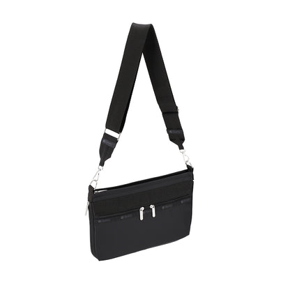 E/W ZIPPER BAG 拉鍊斜背包 - 永恆黑