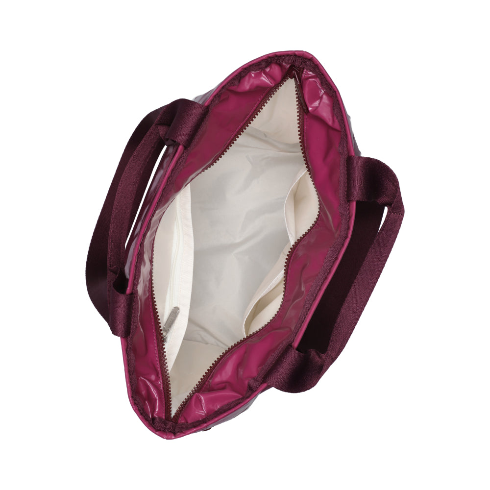 TWO HANDLE ZIP TOTE 兩用拉鍊托特包 - 閃耀莓紫