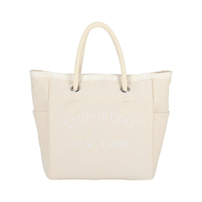 CANVAS EASY TOTE 帆布小型托特包 - LOGO糖霜白