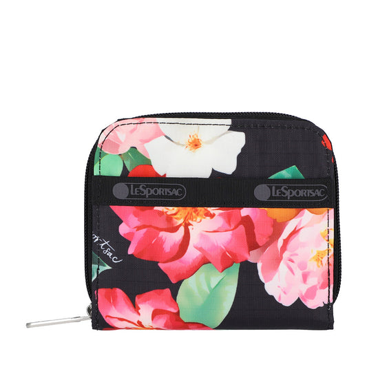 CLAIRE WALLET 拉鍊短夾 - 繁花派對