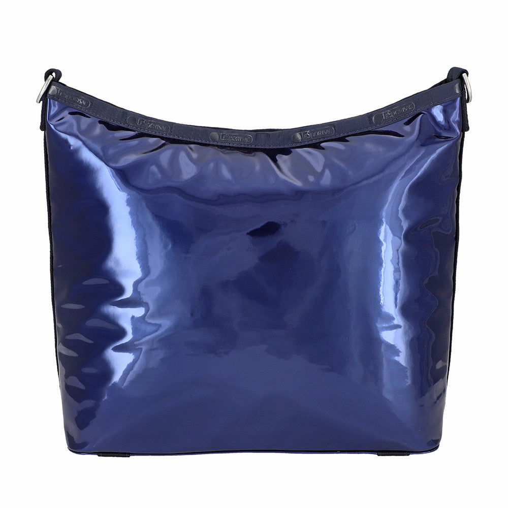 MIR MEDIUM ZIP SHOULDER 中型拉鍊肩背包 - 鏡面晶藍