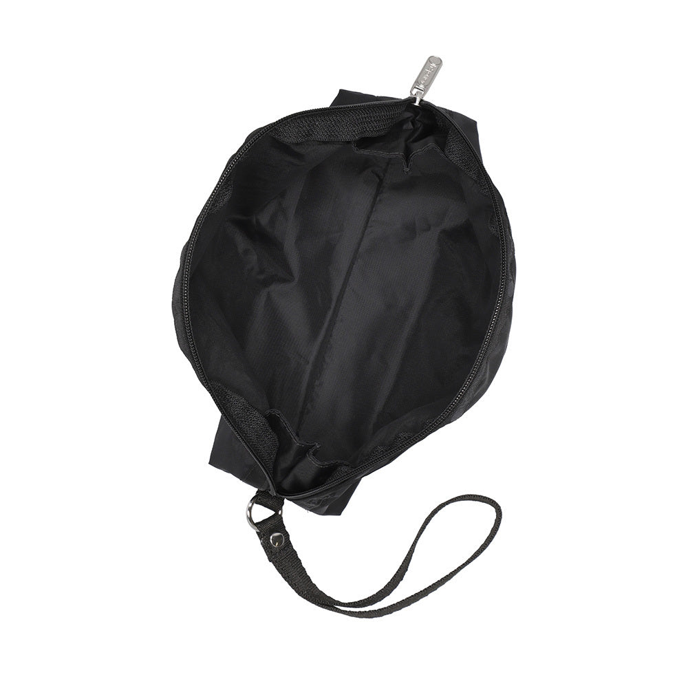 2-ZIP WRISTLET 雙拉鍊手拿包 - 永恆黑