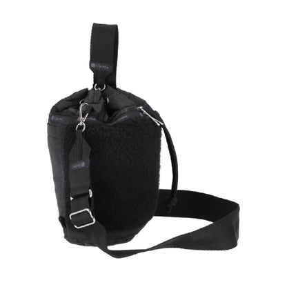 SHERPA MINI BACKPACK 迷你抽繩後背包 - 奢華黑羊羔絨