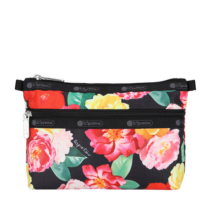 COSMETIC CLUTCH 雙層拉鍊化妝包 - 繁花派對