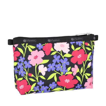 COSMETIC CLUTCH 雙層拉鍊化妝包 - 繽紛花語