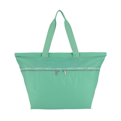 CARLIN ZIP TOP TOTE BAG 簡約兩側拉鍊托特包 - 鼠尾草綠