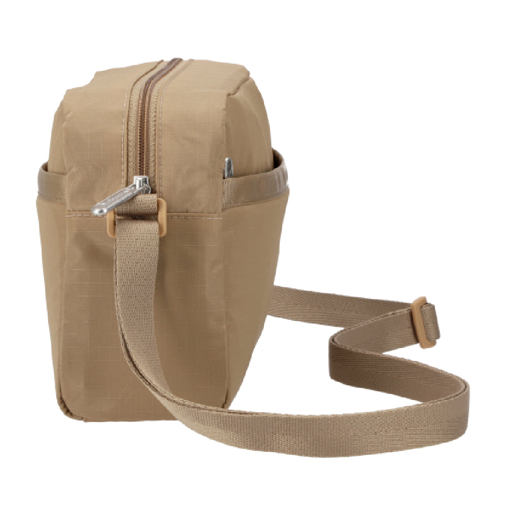 DANIELLA CROSSBODY 拉鍊斜背包 - 肉桂棕糖