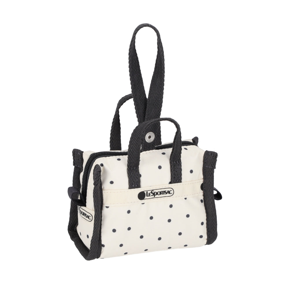 MICRO WEEKENDER CHARM 迷你旅行袋掛飾 - 水玉點點