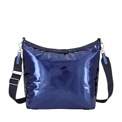 MIR MEDIUM ZIP SHOULDER 中型拉鍊肩背包 - 鏡面晶藍