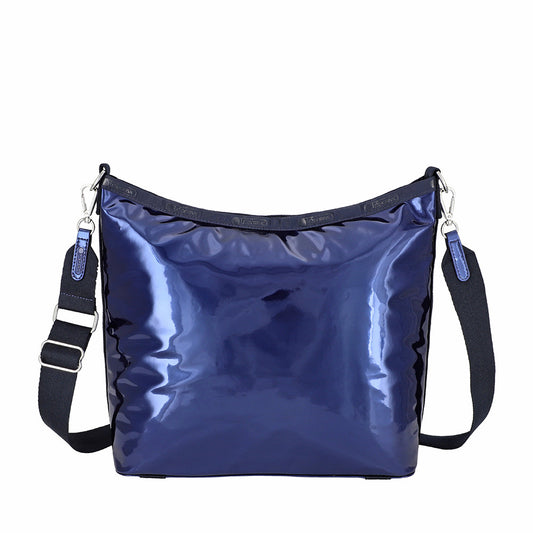 MIR MEDIUM ZIP SHOULDER 中型拉鍊肩背包 - 鏡面晶藍