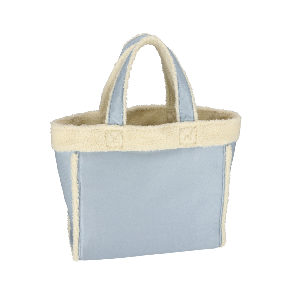 TWO WAY DENIM TOTE 兩用托特包 - 水洗丹寧/羊羔絨