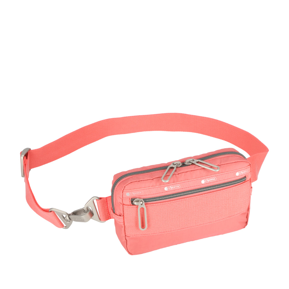 ESSENTIAL RECT XBODY 長型斜背包 - 珊瑚粉